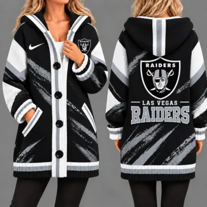 Las Vegas Raiders | Premium NFL Team Pride Oversized Cardigan NY