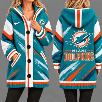 Miami Dolphins | Premium NFL Team Pride Oversized Cardigan NY