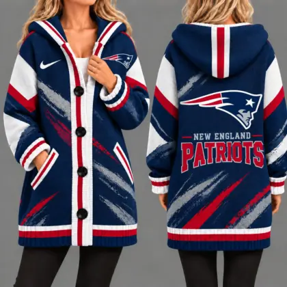 New England Patriots | Premium NFL Team Pride Oversized Cardigan NY