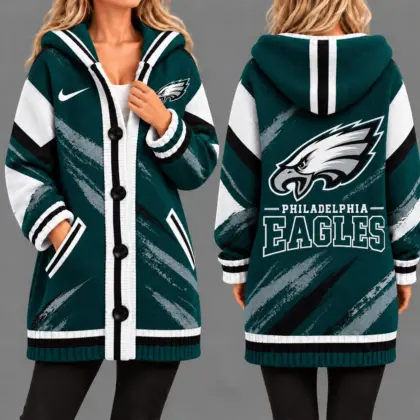Philadelphia Eagles | Premium NFL Team Pride Oversized Cardigan NY