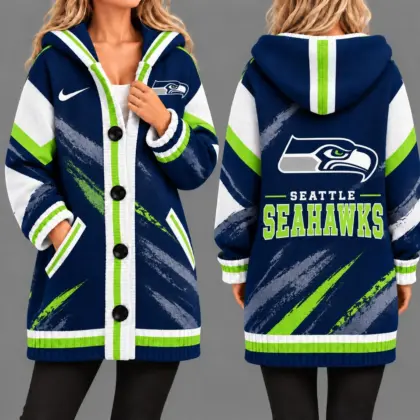 Seattle Seahawks | Premium NFL Team Pride Oversized Cardigan NY