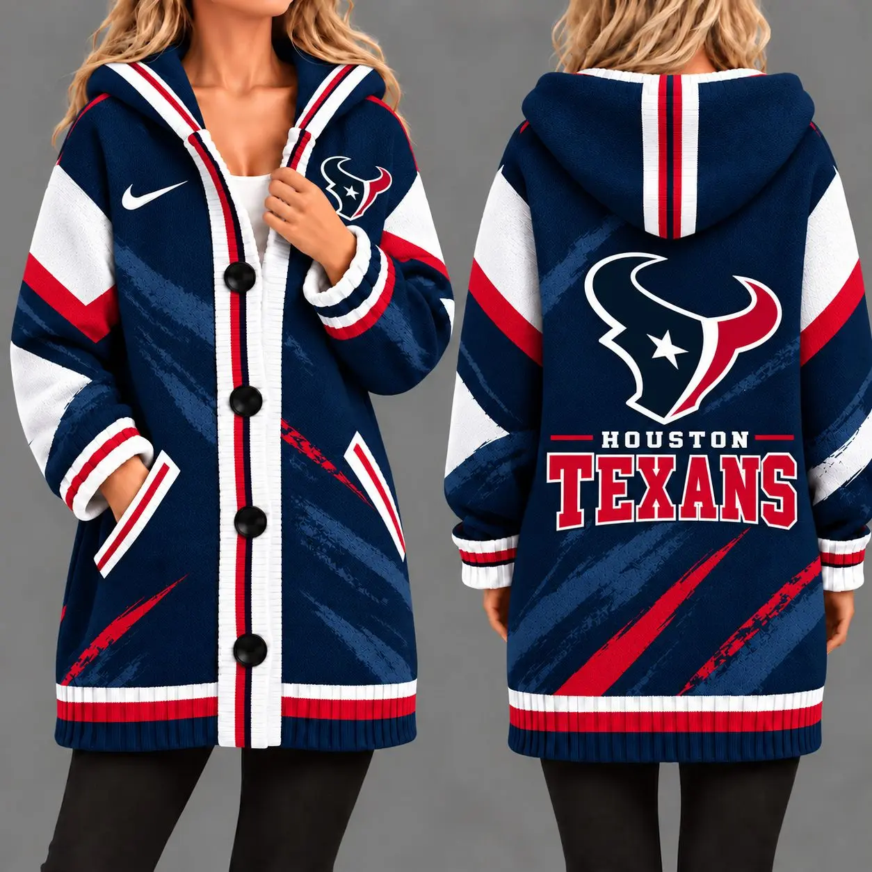 Houston Texans | Premium NFL Team Pride Oversized Cardigan NY