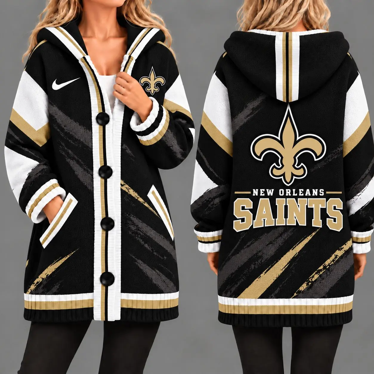 New Orleans Saints | Premium NFL Team Pride Oversized Cardigan NY