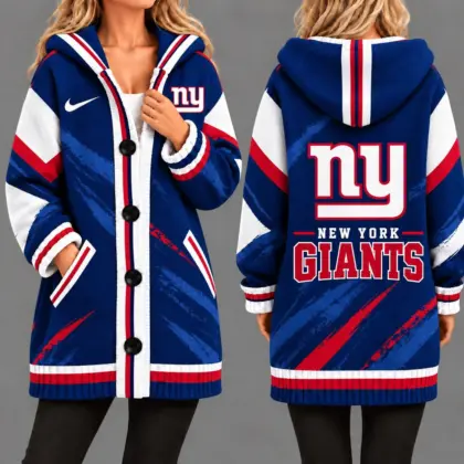 New York Giants | Premium NFL Team Pride Oversized Cardigan NY