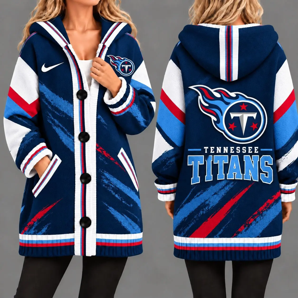 Tennessee Titans | Premium NFL Team Pride Oversized Cardigan NY