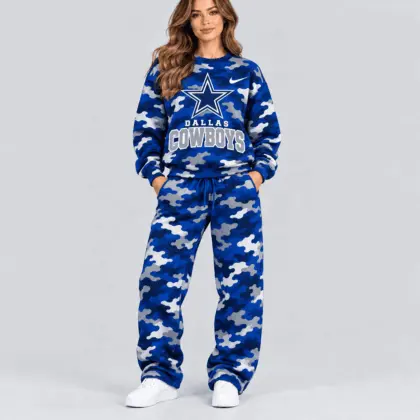 Dallas Cowboys | Premium NFL Signature Streetwear Camouflage Jogger Set NTH1