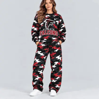 Atlanta Falcons | Premium NFL Signature Streetwear Camouflage Jogger Set NTH1