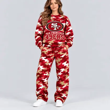 San Francisco 49ers | Premium NFL Signature Streetwear Camouflage Jogger Set NTH1