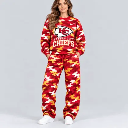 Kansas City Chiefs | Premium NFL Signature Streetwear Camouflage Jogger Set NTH1