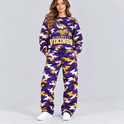 Minnesota Vikings | Premium NFL Signature Streetwear Camouflage Jogger Set NTH1