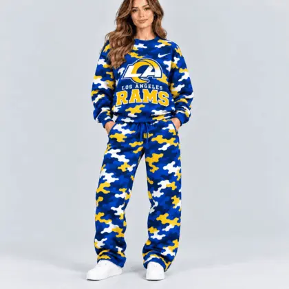 Los Angeles Rams | Premium NFL Signature Streetwear Camouflage Jogger Set NTH1