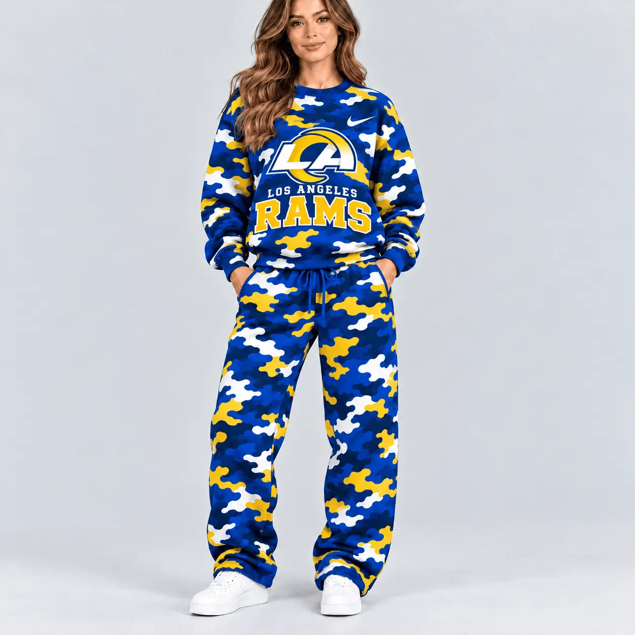 Los Angeles Rams | Premium NFL Signature Streetwear Camouflage Jogger Set NTH1