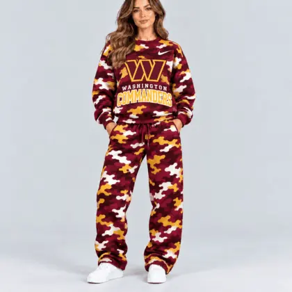 Washington Commanders | Premium NFL Signature Streetwear Camouflage Jogger Set NTH1