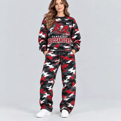 Tampa Bay Buccaneers | Premium NFL Signature Streetwear Camouflage Jogger Set NTH1