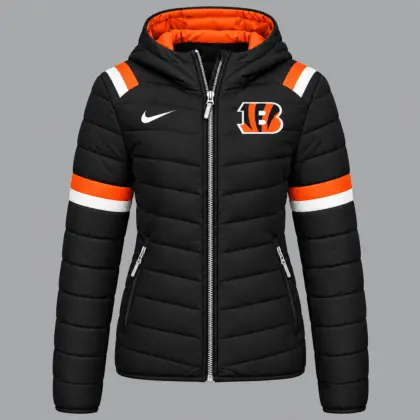Cincinnati Bengals | Premium NFL Team Pride Split-Panel Hooded Puffer Jacket NY