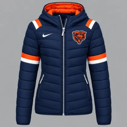 Chicago Bears | Premium NFL Team Pride Split-Panel Hooded Puffer Jacket NY
