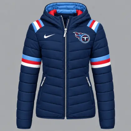 Tennessee Titans | Premium NFL Team Pride Split-Panel Hooded Puffer Jacket NY