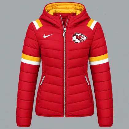 Kansas City Chiefs | Premium NFL Team Pride Split-Panel Hooded Puffer Jacket NY