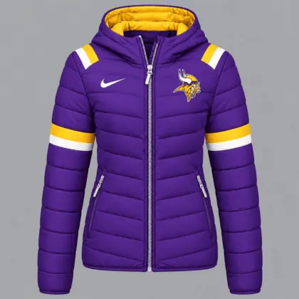 Minnesota Vikings | Premium NFL Team Pride Split-Panel Hooded Puffer Jacket NY
