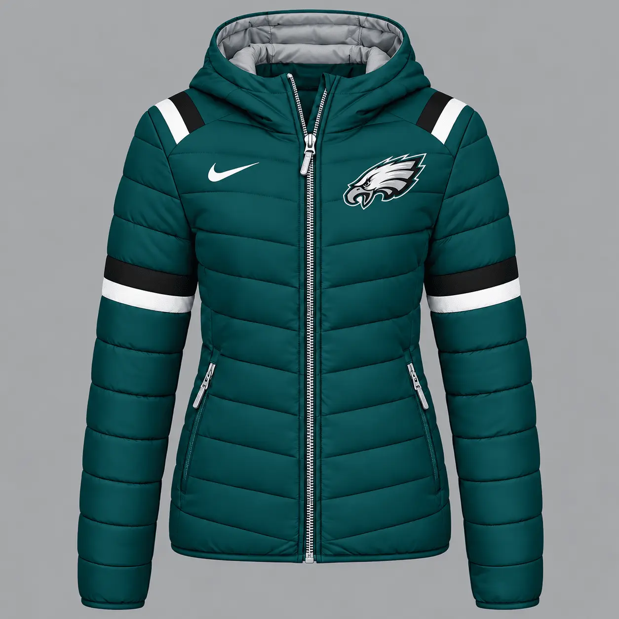 Philadelphia Eagles | Premium NFL Team Pride Split-Panel Hooded Puffer Jacket NY