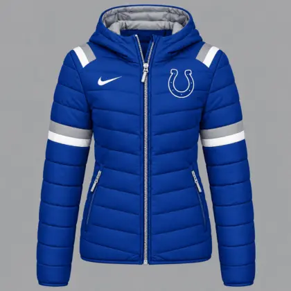 Indianapolis Colts | Premium NFL Team Pride Split-Panel Hooded Puffer Jacket NY