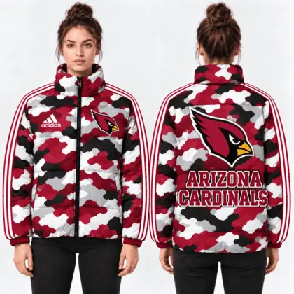 Arizona Cardinals | Premium NFL Urban Camo Quilted Puffer Jacket NTH1