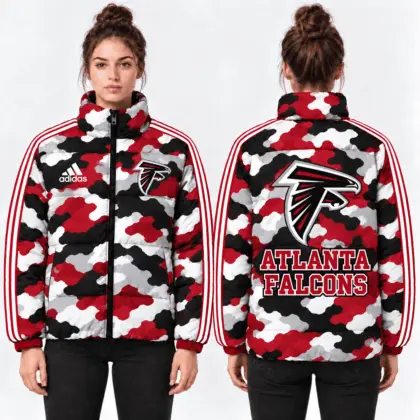 Atlanta Falcons | Premium NFL Urban Camo Quilted Puffer Jacket NTH1