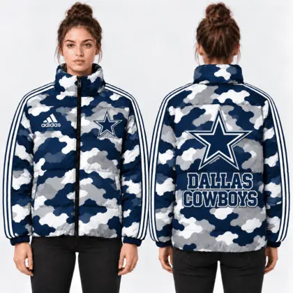 Dallas Cowboys | Premium NFL Urban Camo Quilted Puffer Jacket NTH1