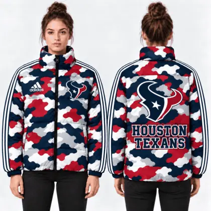 Houston Texans | Premium NFL Urban Camo Quilted Puffer Jacket NTH1