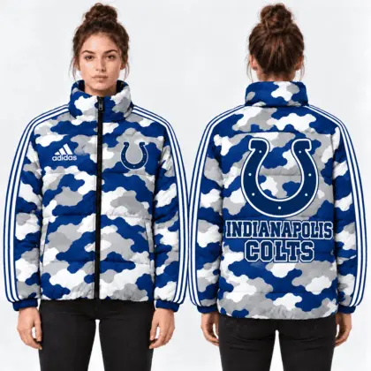 Indianapolis Colts | Premium NFL Urban Camo Quilted Puffer Jacket NTH1