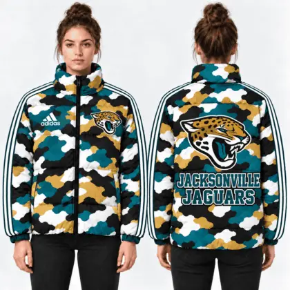Jacksonville Jaguars | Premium NFL Urban Camo Quilted Puffer Jacket NTH1