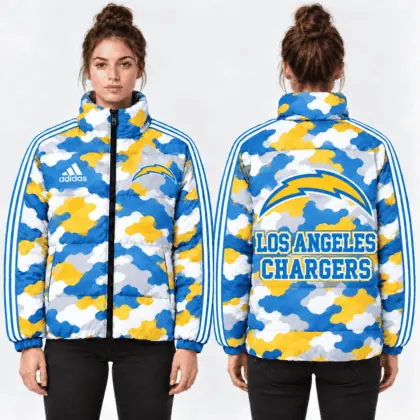 Los Angeles Chargers | Premium NFL Urban Camo Quilted Puffer Jacket NTH1