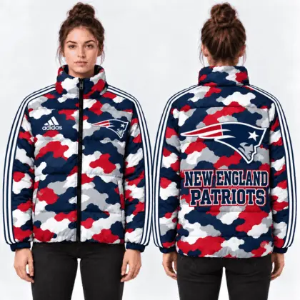New England Patriots | Premium NFL Urban Camo Quilted Puffer Jacket NTH1