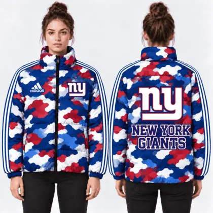 New York Giants | Premium NFL Urban Camo Quilted Puffer Jacket NTH1