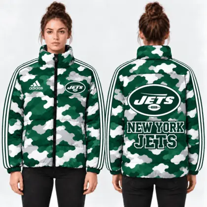 New York Jets | Premium NFL Urban Camo Quilted Puffer Jacket NTH1