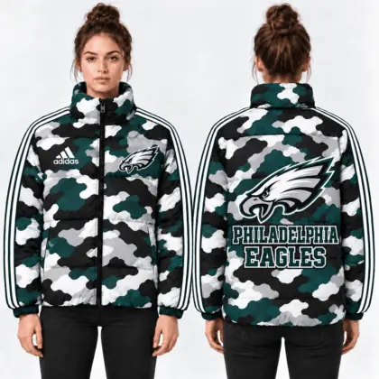 Philadelphia Eagles | Premium NFL Urban Camo Quilted Puffer Jacket NTH1