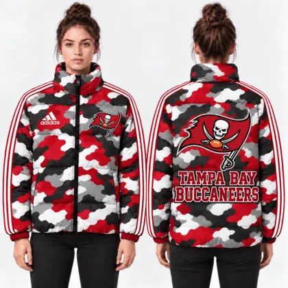 Tampa Bay Buccaneers | Premium NFL Urban Camo Quilted Puffer Jacket NTH1