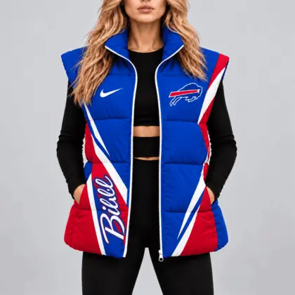 Buffalo Bills | Premium NFL Team Pride Oversize Women Puffer Vest NY