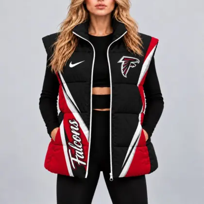 Atlanta Falcons | Premium NFL Team Pride Oversize Women Puffer Vest NY