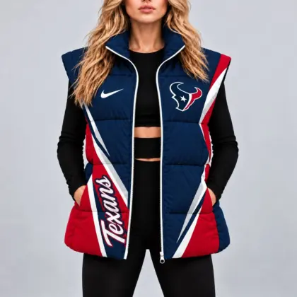 Houston Texans | Premium NFL Team Pride Oversize Women Puffer Vest NY