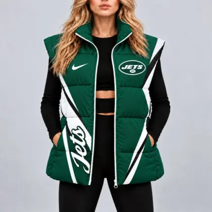 New York Jets | Premium NFL Team Pride Oversize Women Puffer Vest NY