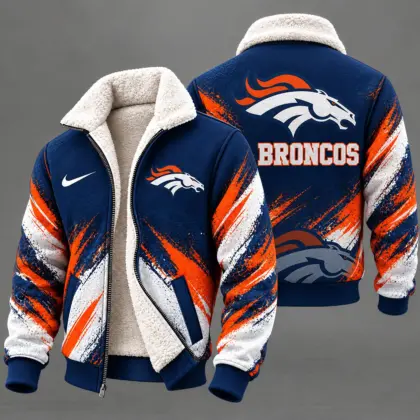 Denver Broncos | Premium NFL Team Pride Sherpa Lined Fleece Jacket NY