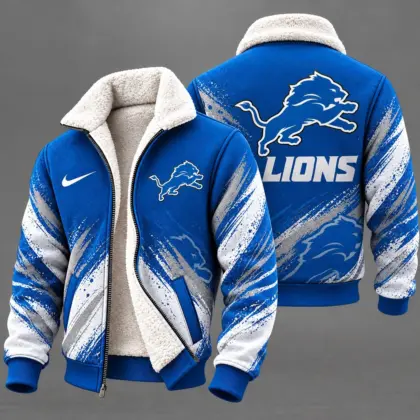 Detroit Lions | Premium NFL Team Pride Sherpa Lined Fleece Jacket NY