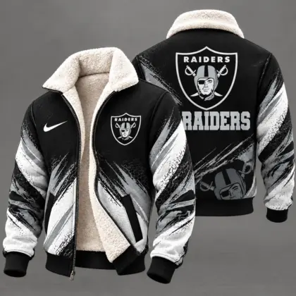 Las Vegas Raiders | Premium NFL Team Pride Sherpa Lined Fleece Jacket NY