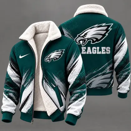Philadelphia Eagles | Premium NFL Team Pride Sherpa Lined Fleece Jacket NY