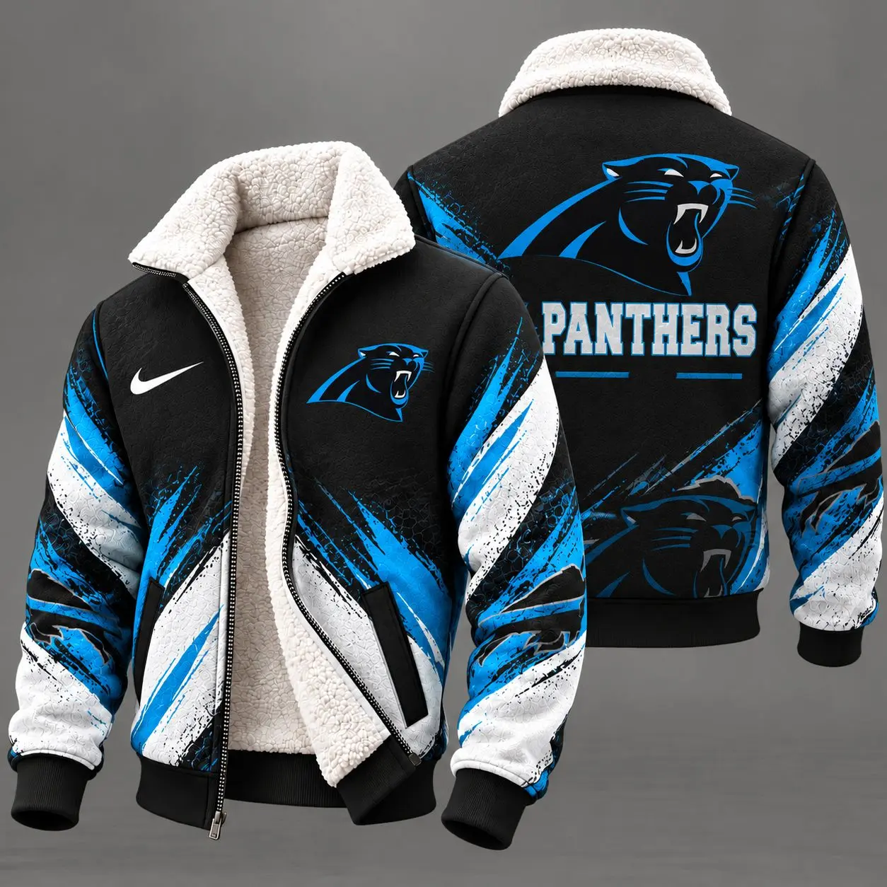 Carolina Panthers | Premium NFL Team Pride Sherpa Lined Fleece Jacket NY