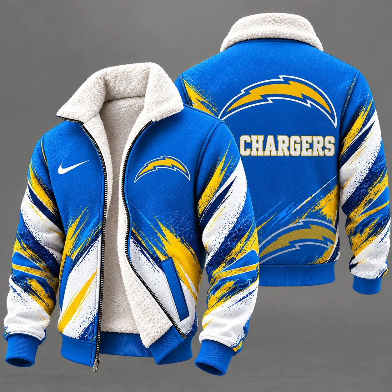 Los Angeles Chargers | Premium NFL Team Pride Sherpa Lined Fleece Jacket NY