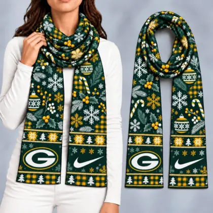 Green Bay Packers | Premium NFL Christmas GameDay Ready Scarf NY