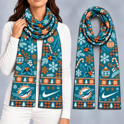 Miami Dolphins | Premium NFL Christmas GameDay Ready Scarf NY