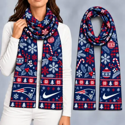 New England Patriots | Premium NFL Christmas GameDay Ready Scarf NY